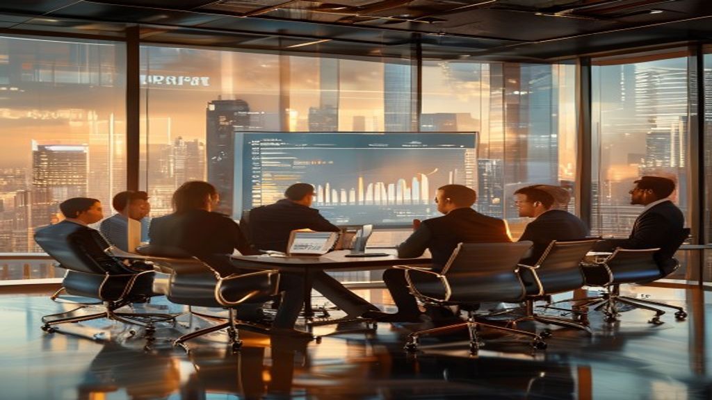 Business strategy consulting meeting